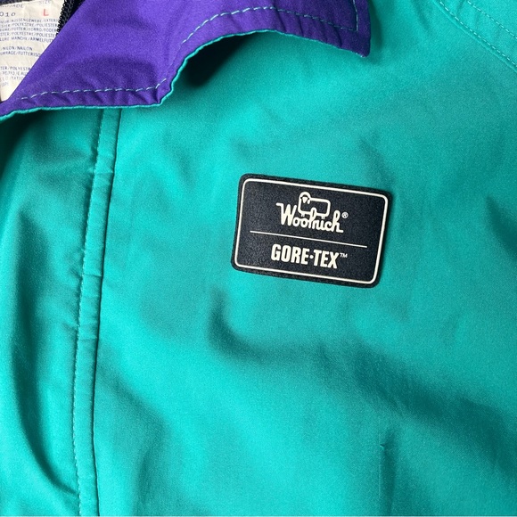 Vintage Woolrich Gore-Tex Coat. Large. Teal. - Picture 2 of 8
